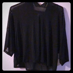 Mesh short sleeve hoodie